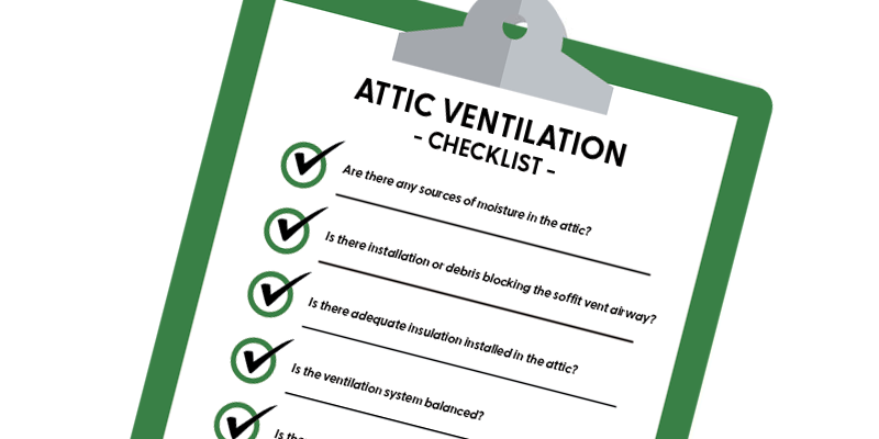 Attic Ventilation Checklist